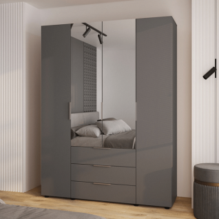 Шафа 4Д3Ш Версаль (Гелар) Графіт (2 дзеркала маленькі) Фенікс Шафа 4Д3Ш Версаль (Гелар) Графіт (2 дзеркала маленькі) Фенікс