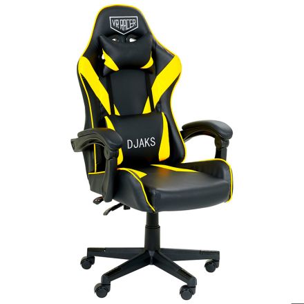 Фото Кресло VR Racer Dexter Djaks черный/желтый АМФ
