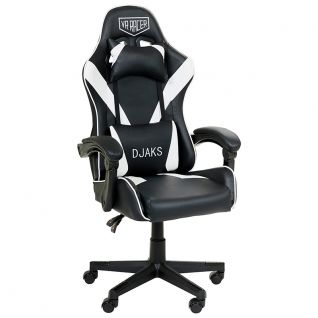 Крісло Крісло VR Racer Dexter Djaks чорний/білий АМФ Крісло Крісло VR Racer Dexter Djaks чорний/білий АМФ