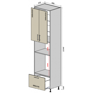 №41 Пенал 60-234 стандарт Кухня Грация