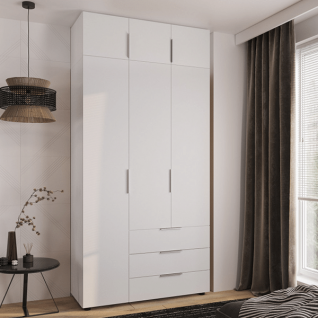 Шафа 3Д3Ш Версаль (Гелар) Білий + Антресоль Фенікс Шафа 3Д3Ш Версаль (Гелар) Білий + Антресоль Фенікс