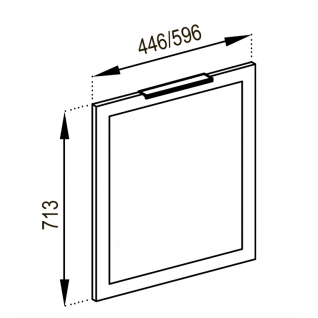 Фасад 60 посудомийний Кухня Анна