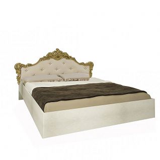Кровать Дженифер 1.8х2.0м с мягким изголовьем Радика беж фабрики MiroMark