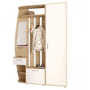 Передпокій Рів'єра + шафа дуб сонома/білий (ліва) Фенікс фабрики Феникс Корпус