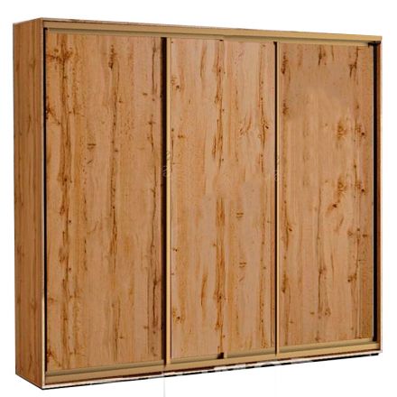 Фото Шкаф купе  270 х45х210  дуб золотой профиль золото