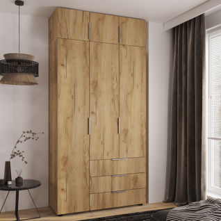 Шафа 3Д3Ш Версаль (Гелар) Дуб крафт золотий + Антресоль Фенікс Шафа 3Д3Ш Версаль (Гелар) Дуб крафт золотий + Антресоль Фенікс