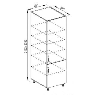 Секция 60 пенал 920 Кухня Прованс 2 категории