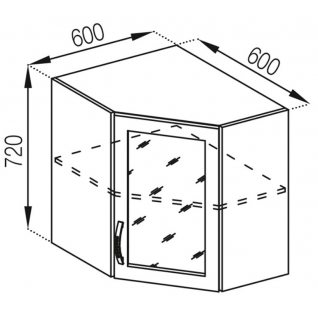 Секція 60х60В Ск Кухня Домініка