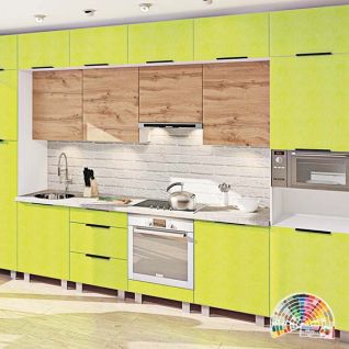 Кухня Хай-Тек Бордо + білий глянець 1 погонний метр