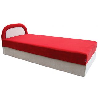 Кровать Ривьера 90 с матрасом мебельная ткань