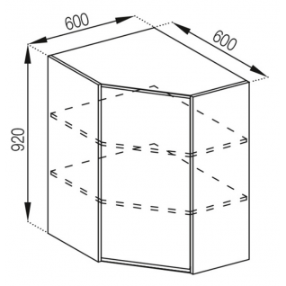 Секция 60х60В 920 Кухня Тина