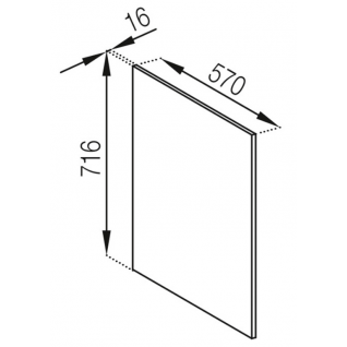 Панель низ 716 Кухня Марго 1 категорії