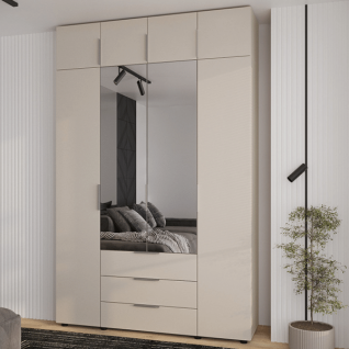 Шафа 4Д3Ш Версаль (Гелар) Кашемір (2 дзеркала маленькі) + Антресоль Фенікс Шафа 4Д3Ш Версаль (Гелар) Кашемір (2 дзеркала маленькі) + Антресоль Фенікс