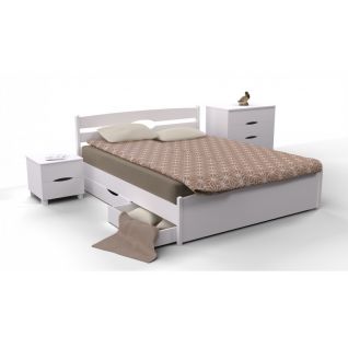 Кровать Ликерия-Люкс 160*200 (белая) с ящиками Мария Микс Мебель фабрики МИКС Мебель Кровати