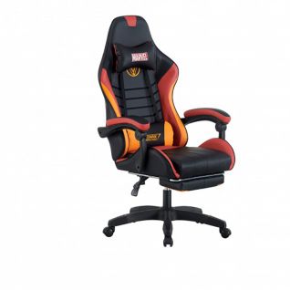 Кресло Геймерское Марвел (Черный/Оранжевый) Микс Мебель
