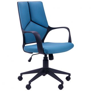 Крісло Urban LB чорний, тк.синій АМФ