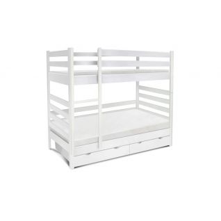 Кровать Засоня (двухъярусная) Белая Уют Микс Мебель фабрики МИКС Мебель Кровати
