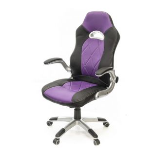 Кресло Форсаж-8 PL GTR TILT чёрно-фиолетовый фабрики KRESLA A