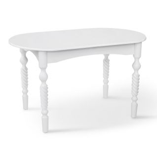 Стол обеденный Бруно (1290+340)*810 Белый Ультра фабрики МИКС Мебель