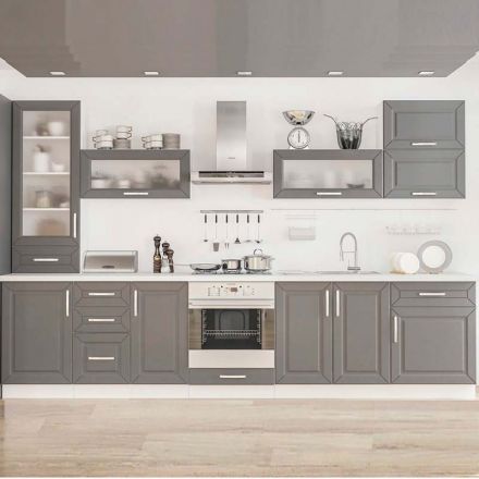 Фото Кухня Гамма Матовый Серый 1 метр погонный Мебель Сервис