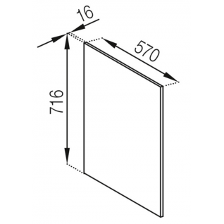 Панель низ 716 Кухня Марта