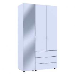 Шкаф для одежды Гелар 2ДСП/Зеркало белый Doros фабрики Doros