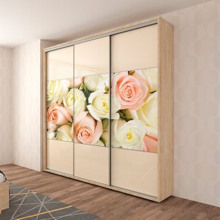 Шафа купе 3 дверна 3ДСП+ФМП+ДСП 