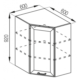 Секция 60х60В 920 Кухня Марго 2 категории