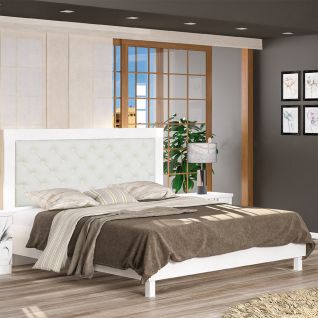 Кровать Ева белая 160х200 с мягким быльцем Мебель Сервис фабрики Мебель-Сервис