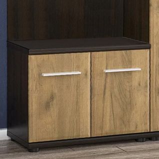 Тумба 2Д Трио Венге темный/дуб крафт