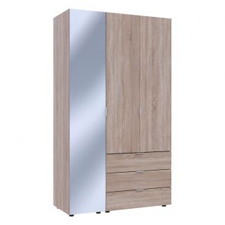 Шкаф для одежды Гелар 2ДСП/Зеркало дуб сонома Doros