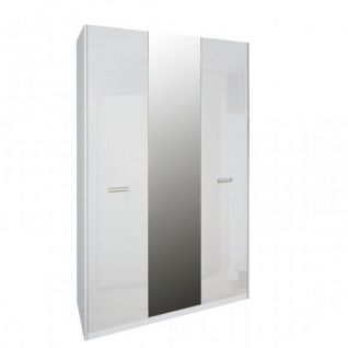 Шкаф Белла 3Д с зеркалом Глянец белый фабрики MiroMark