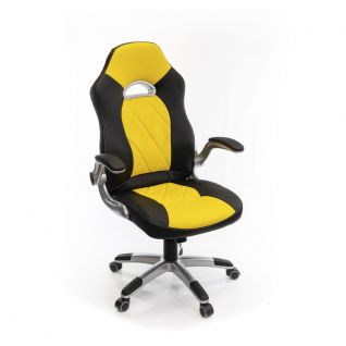 Кресло Форсаж-8 PL GTR TILT чёрно-жёлтый фабрики KRESLA A