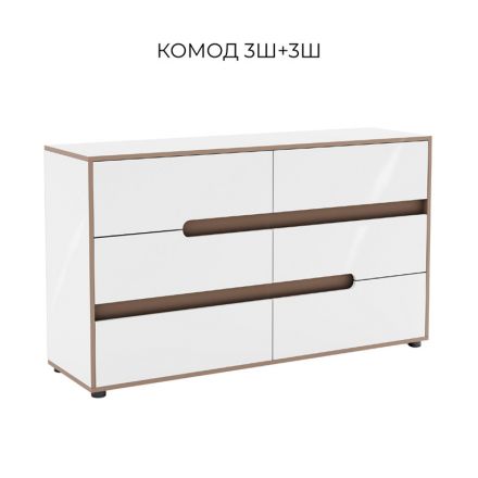 Фото Комод 3Ш+3Ш Линда Світ меблів