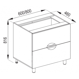 Секція 60НШ Кухня Адель Люкс