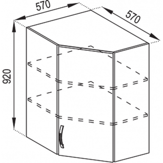 Секция 57х57В 920 Кухня Тюльпан