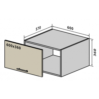 №66 Верх пенал 60-36 стандарт Колор-Микс