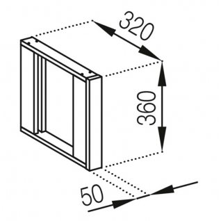 Вставка Антресоль 320 Кухня Бьянка 1 категории