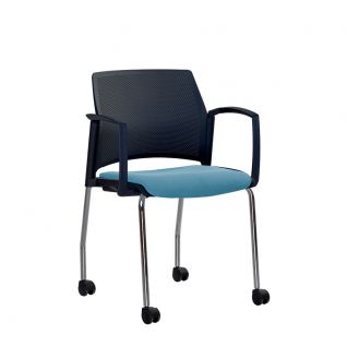 Стілець REWIND ARM PLAST PLUS COMBI BLACK RMH Nowy Styl