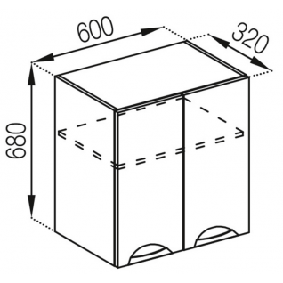 Секция 60В под вытяжку Кухня Адель Люкс 1 категории