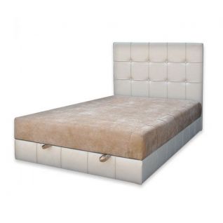 Кровать Магнолия 140 с матрасом мебельная ткань