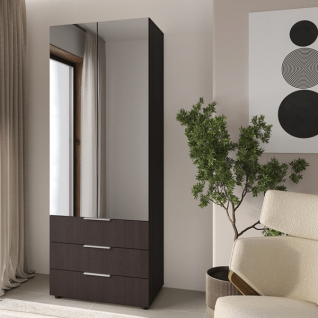 Шкаф 2Д3Ш Версаль (Гелар) Венге Зеркала Феникс