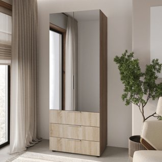 Шафа 2Д3Ш Версаль (Гелар) Дуб сонома Дзеркала Фенікс