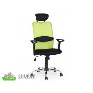 Кресло Dancan black/lime green