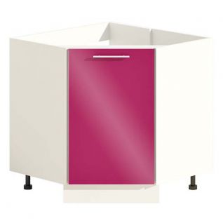 Секція нижня Н90x90.82 1Д кутова мийка ліва/права Кухня Фарбований високий глянець