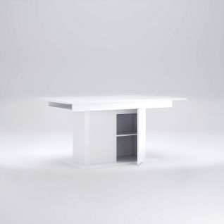 Стол столовый раздвижной Рома белый глянец MiroMark