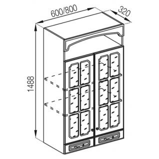 Секція 60ВПШСк Кухня Валенсія фабрики Кухни Світ Меблів