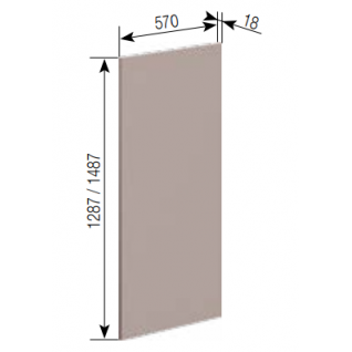Панель пенал внутр 720 для сто-цы 28мм Кухня Зарина