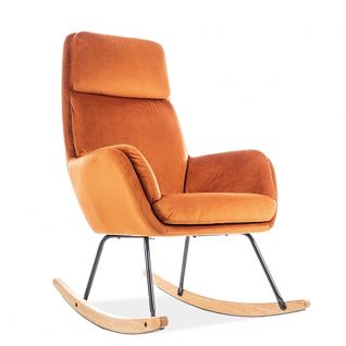 Кресло Hoover Velvet оранжевое TAP.179 Signal фабрики Signal мягкая мебель