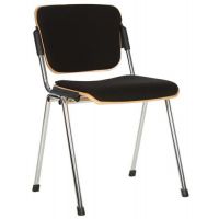 Стул ERA wood plus chrome link Nowy Styl